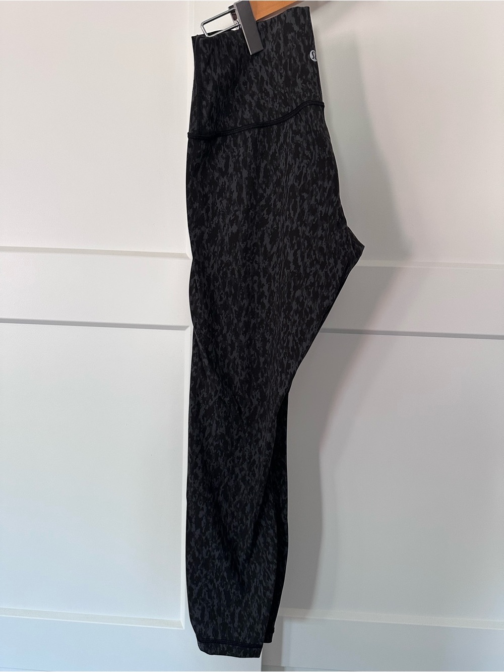 lululemon athletica Black Patterned High-Waist Leggings